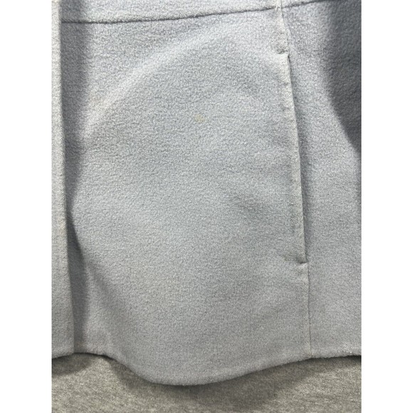 Eileen Fisher Light Blue Mandarin Collar WooL Blend Button Jacket size Medium - Picture 4 of 14